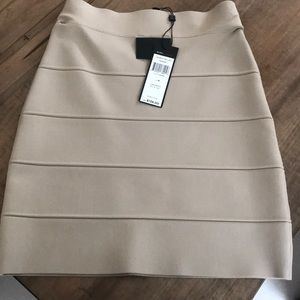 BCBGMaxAzria Simone Power Skirt Khaki